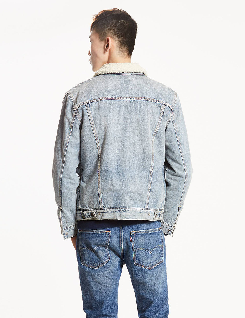 Levis Type 3 Sherpa Trucker Jacket - Fine Line Blue – URBAN EXCESS