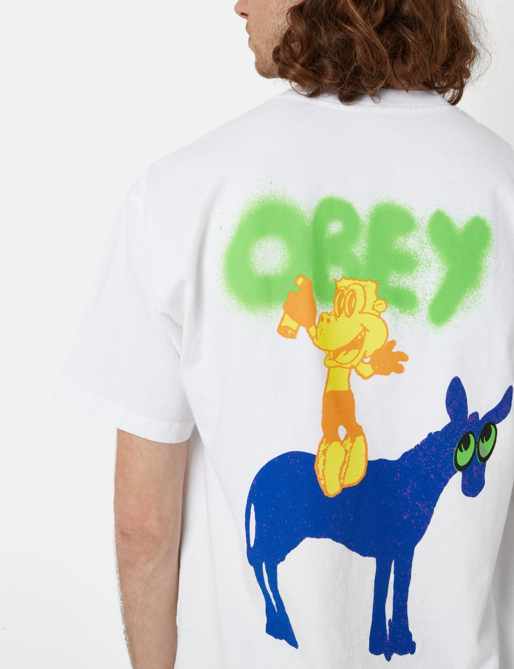 OBEY Donkey Heavyweight T-Shirt - White I Urban Excess. – URBAN EXCESS