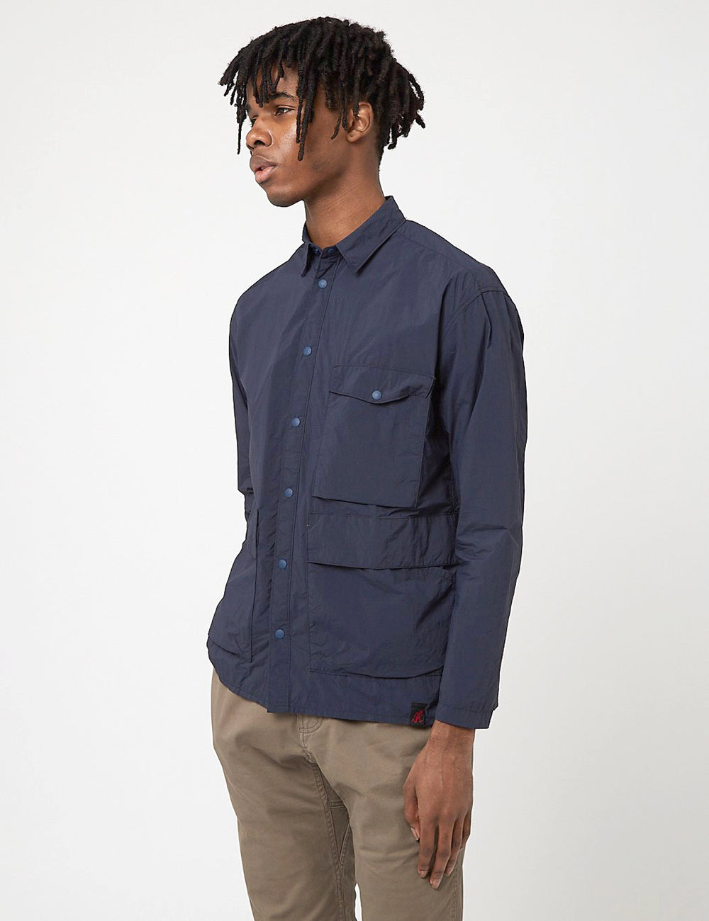 Gramicci Packable Utility Shirt - Double Navy Blue I URBAN EXCESS.