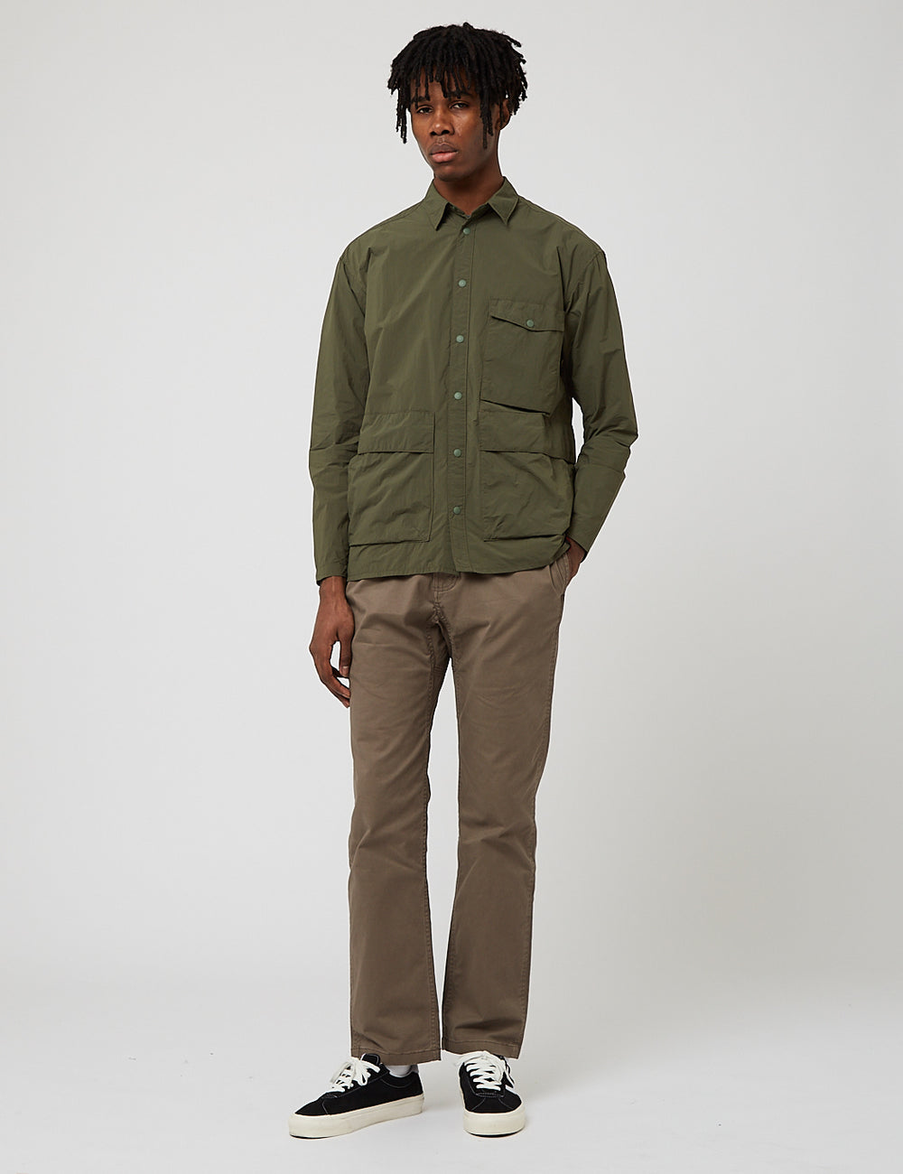 Gramicci Packable Utility Shirt - Olive Green | URBAN EXCESS.