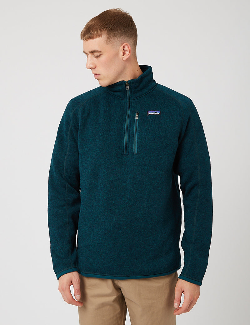 Patagonia Better Sweater 1/4 Zip Fleece - Dark Borealis Green