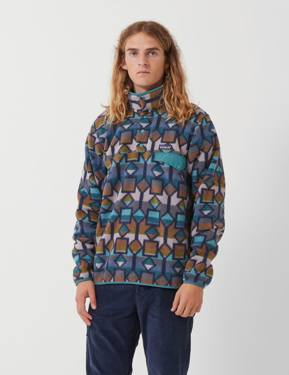 Light blue patagonia pullover best sale