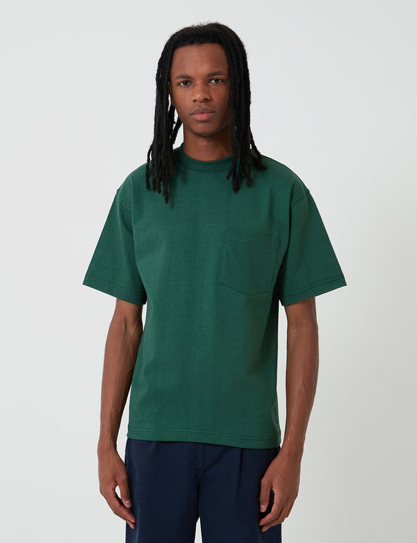 Camber Pocket T-Shirt (8oz) - Dark Green