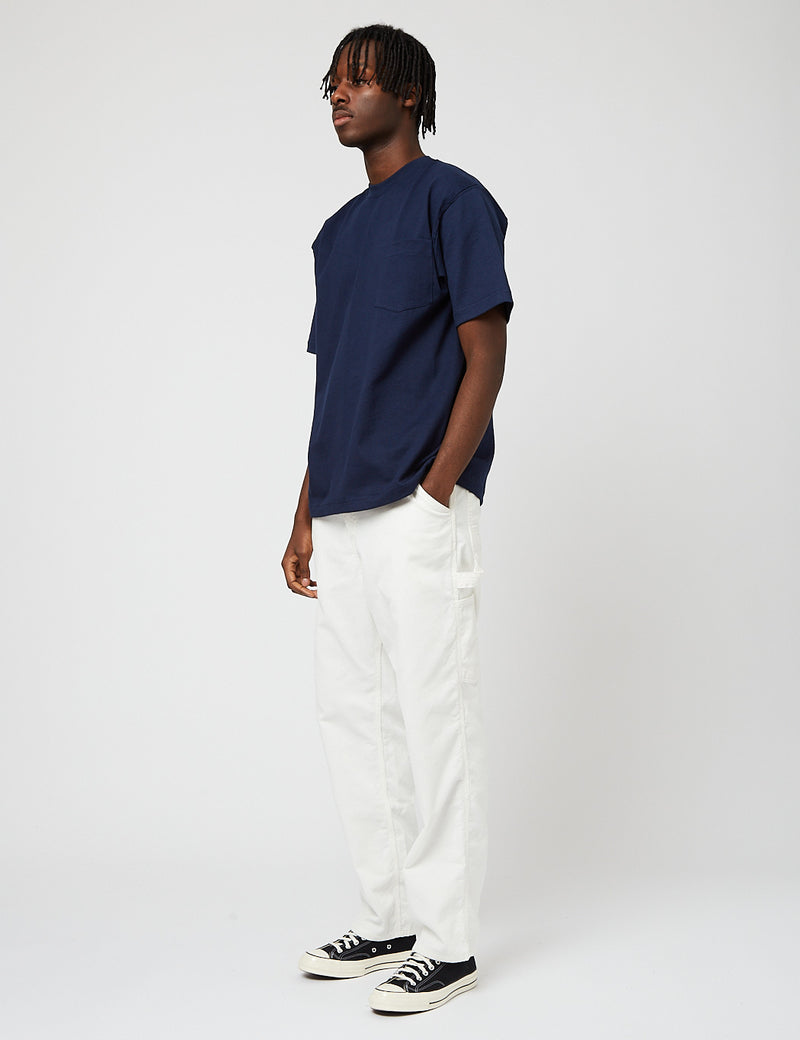 T-Shirt - Marineblau USA (8oz Pocket I Camber EXCESS 302 URBAN Cotton)