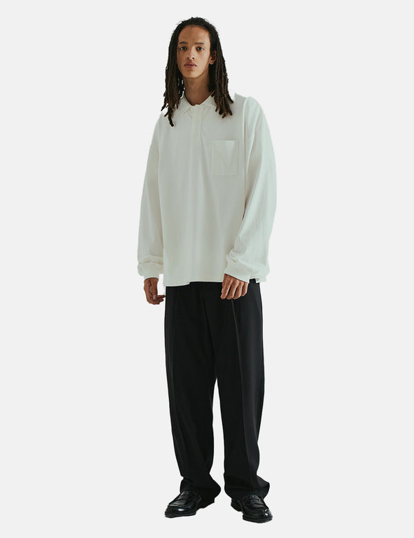 Uniform Bridge Wide Slack Pants - Black