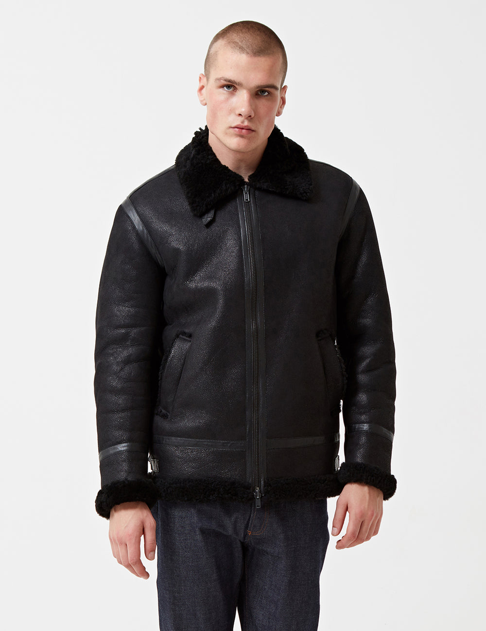 Levi's faux shop shearling bomber jacket