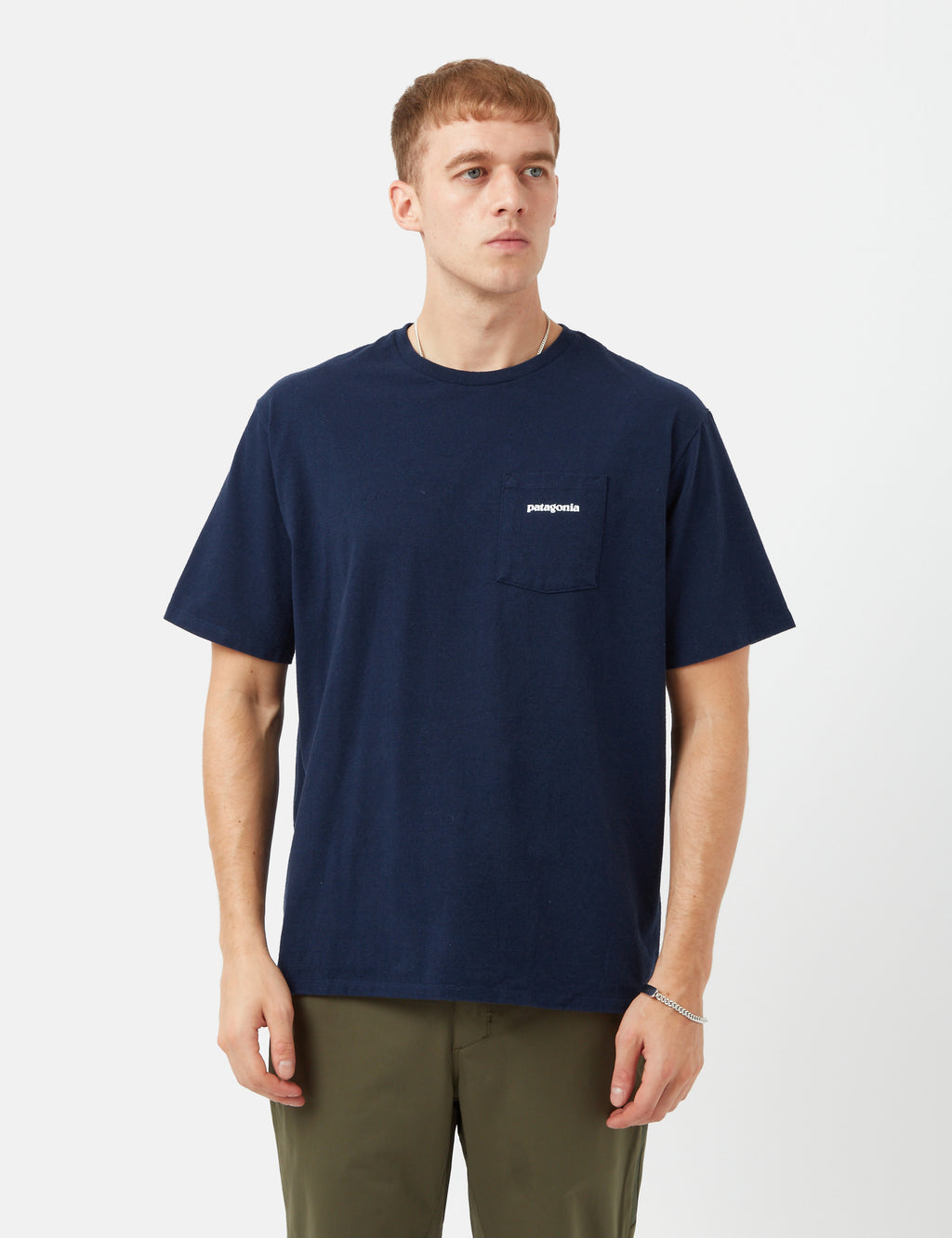 Patagonia BoardShorts Logo Pocket Responsibili-Tee T-shirt - Stone Blue ...