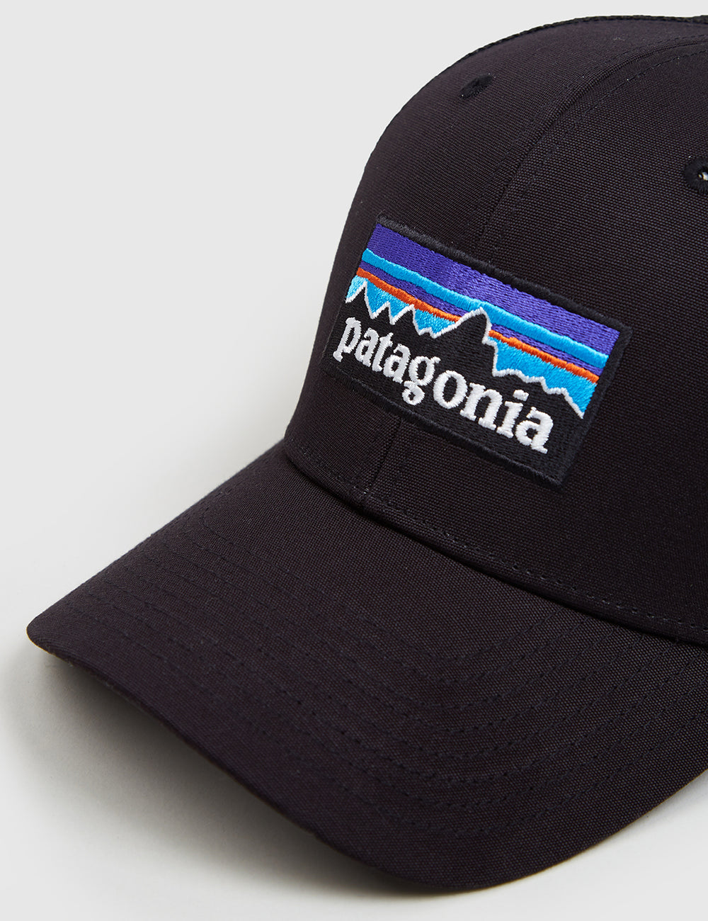 Patagonia P 6 Logo Trucker Hat Black I URBAN EXCESS