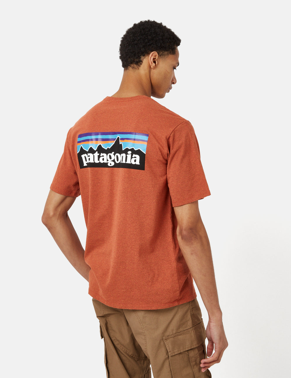 Women's Organic Cotton Vintage Baseball T-Shirt in Papaya Red