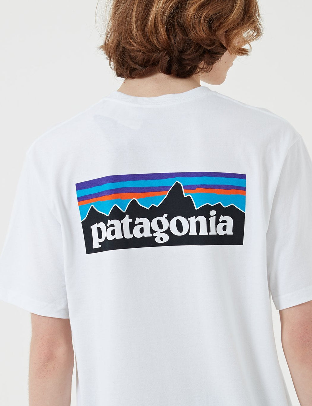 パタゴニアP-6ロゴポケットレスポンシビリ-Tシャツ-ホワイト