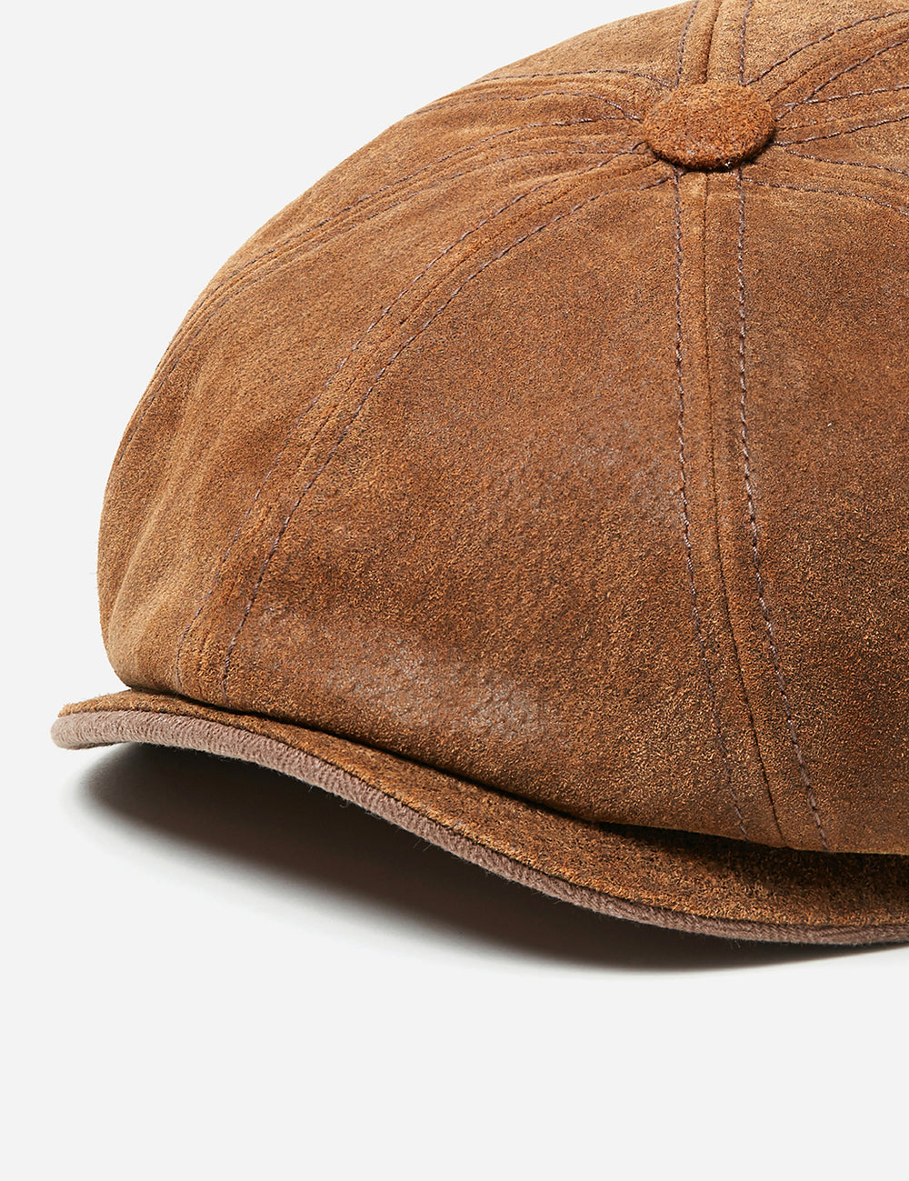 Stetson burney leather newsboy hot sale cap