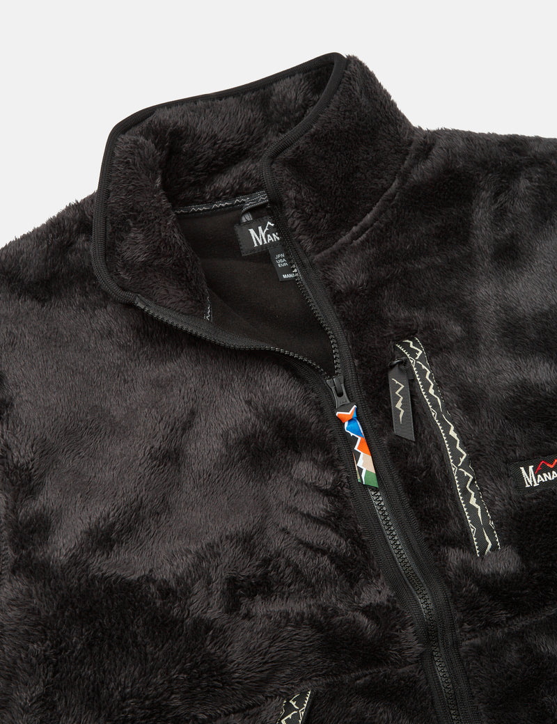 Manastash Bigfoot Fleecejacke - Schwarz