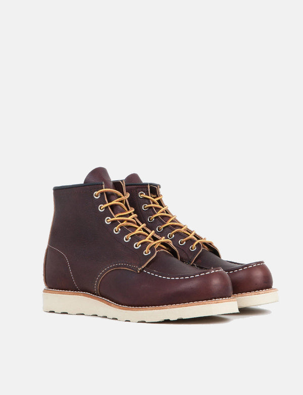 Red Wing 6"Moc Toe 작업 부츠 (8138)-브라운