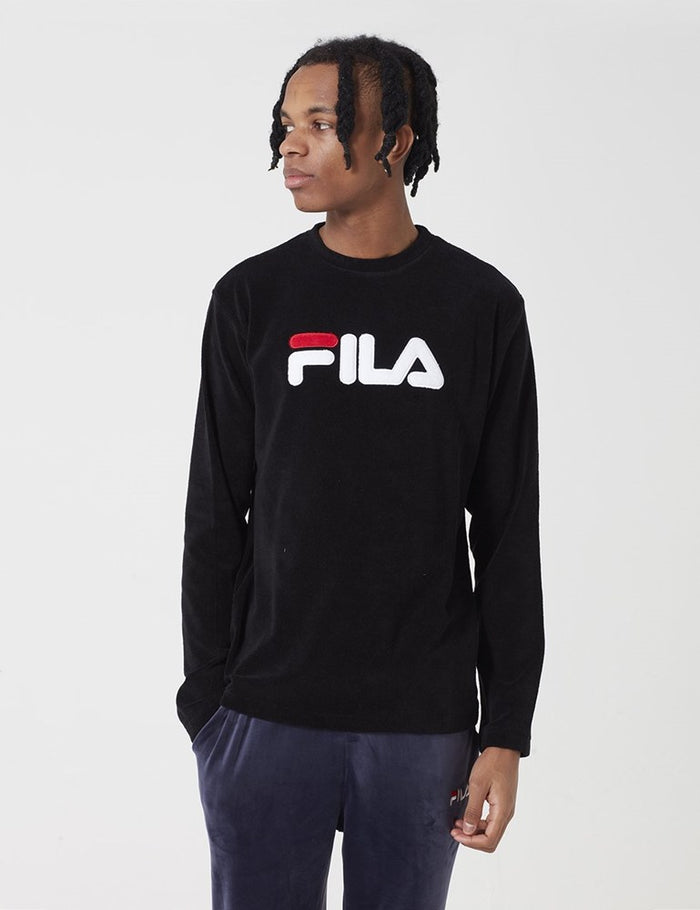 Black fila sweater best sale