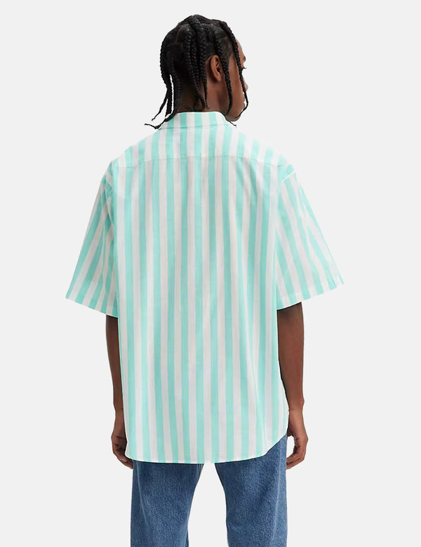 Levis Skate Woven Shirt - 90er Blau Weiß