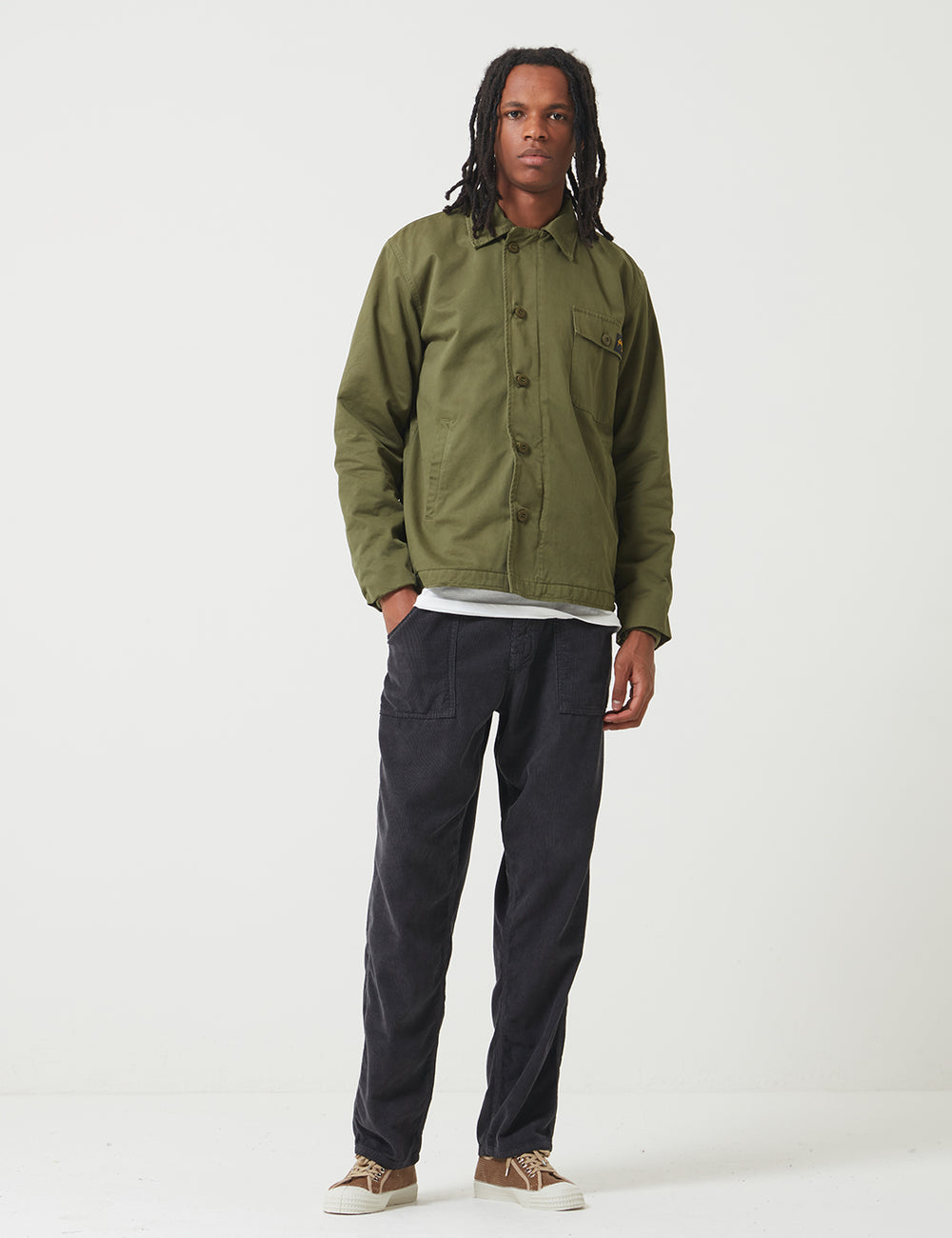 Stan Ray A2 Deck Jacket - Olive Green Twill | URBAN EXCESS.