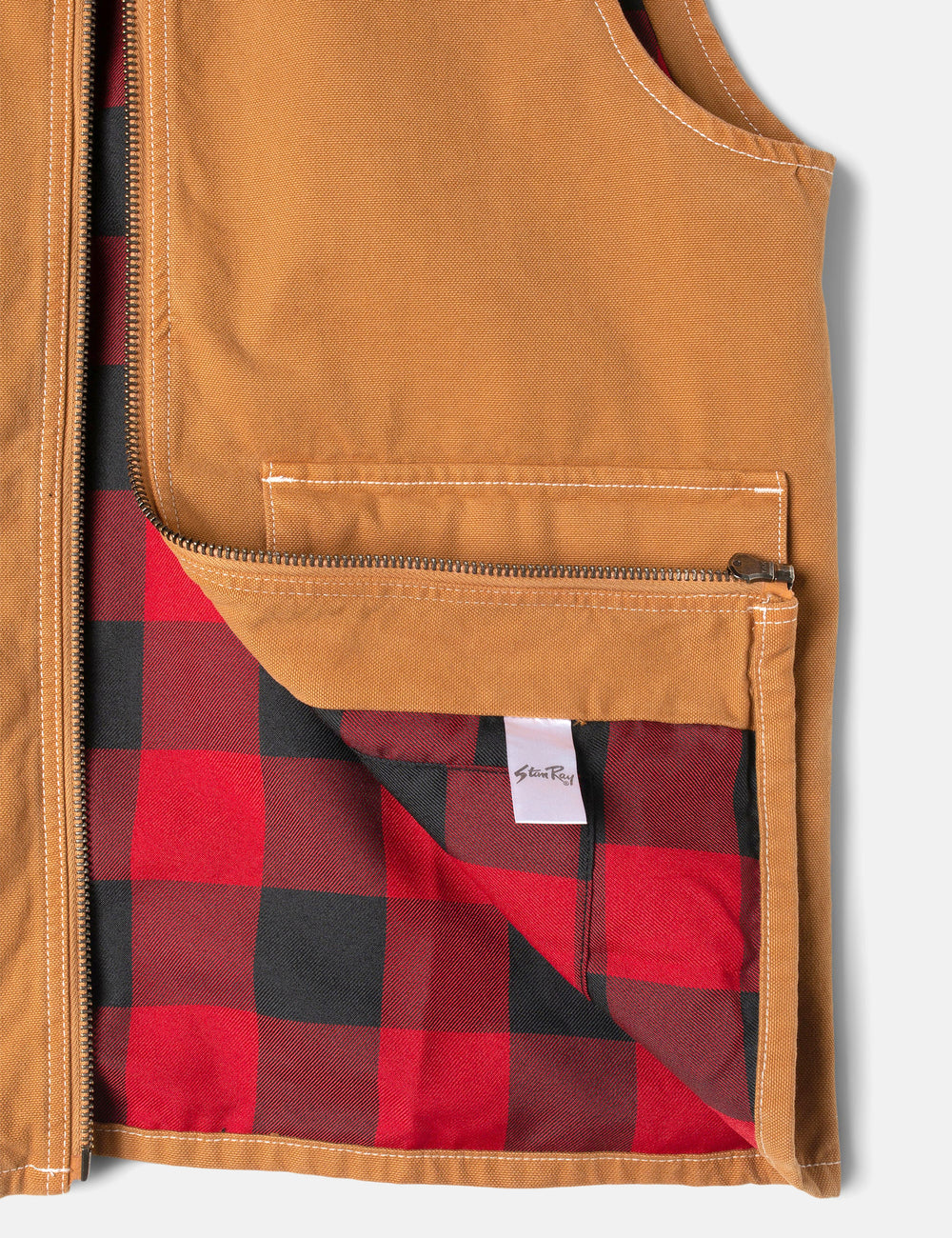 Carhartt duck vest on sale orange