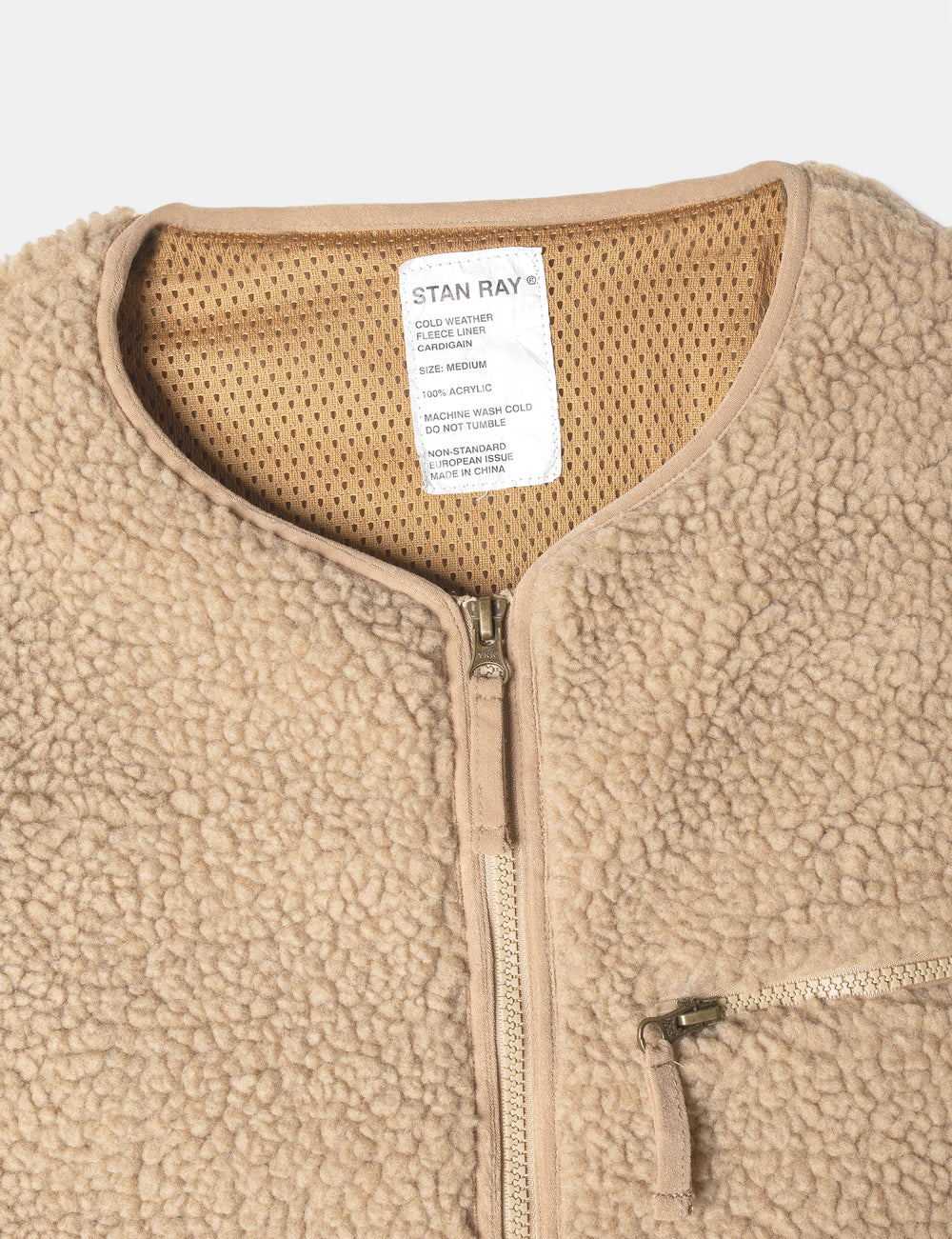 A cold wall top cardigan fleece