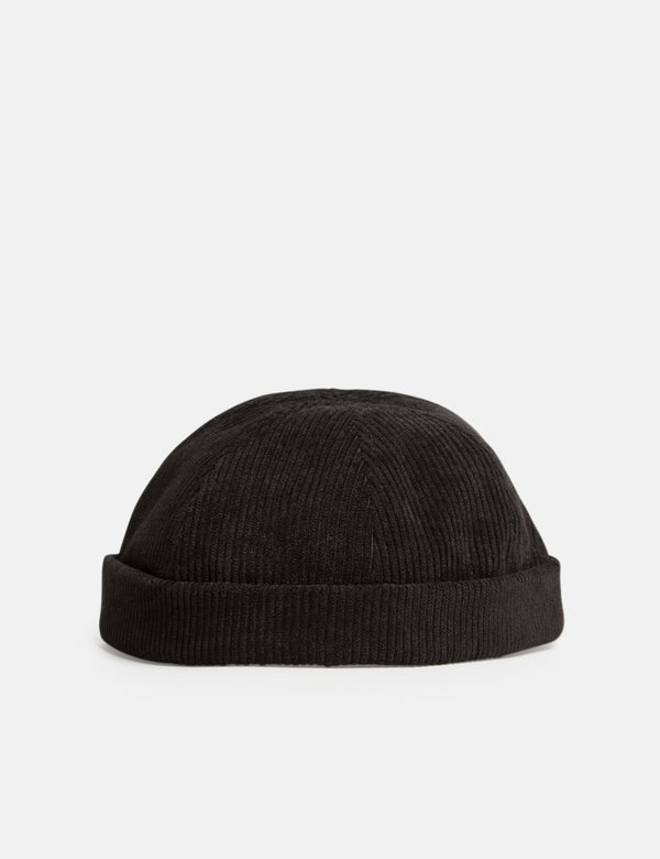 Bhode Dock Worker Hat (Cord) - Black