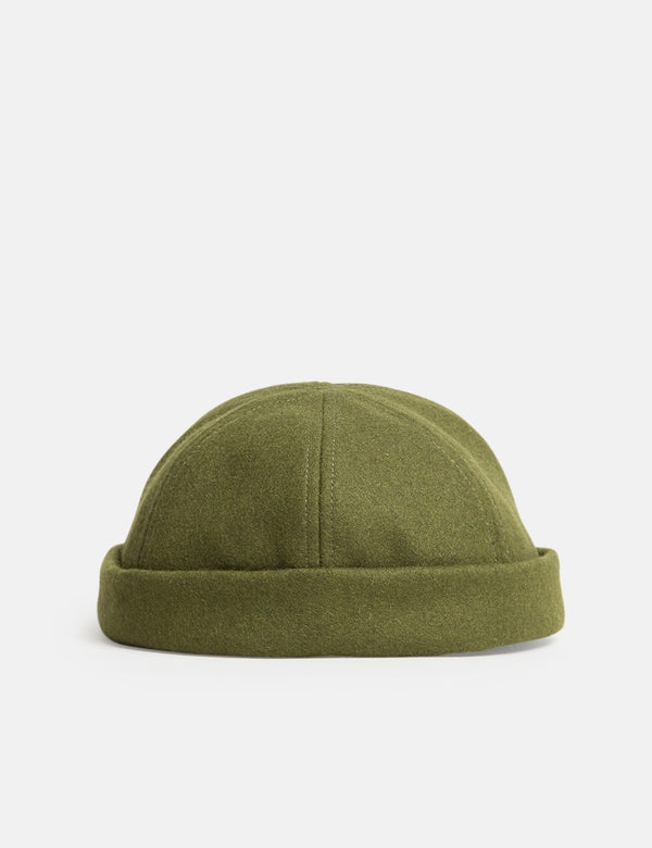 Bonnet Bhode Dock Worker (Laine) - Olive Green