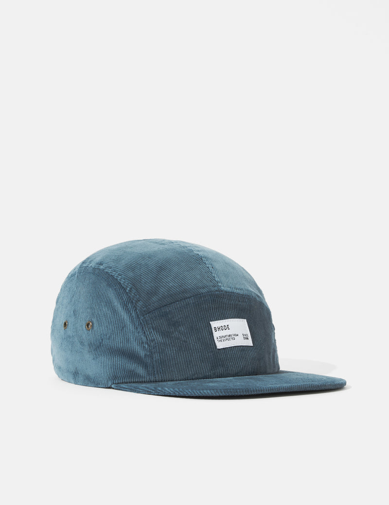 Bhode 5-Panel-Kappe (Kordel) - Moody Blue