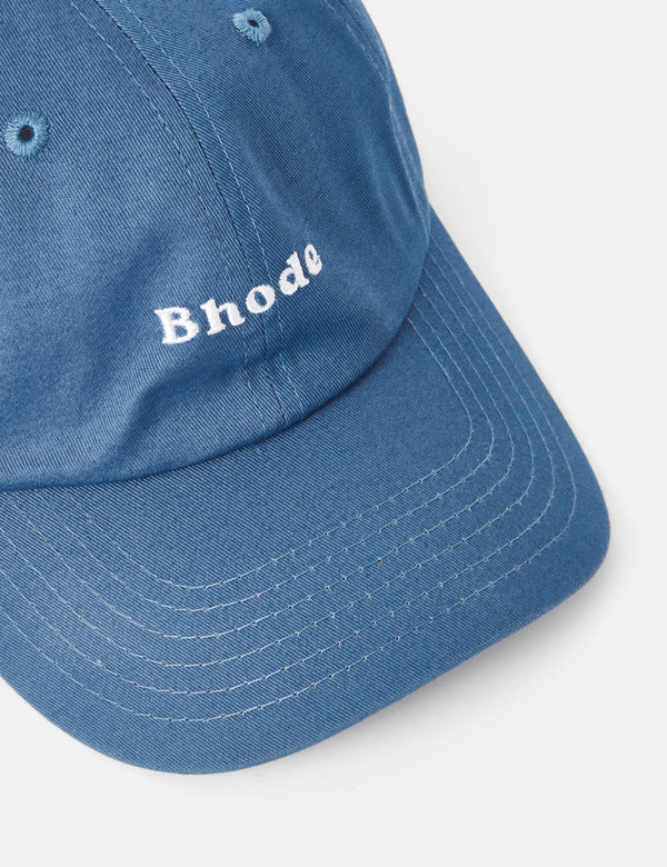 Bhode Embroidered Script Baseball Cap - Storm Blue