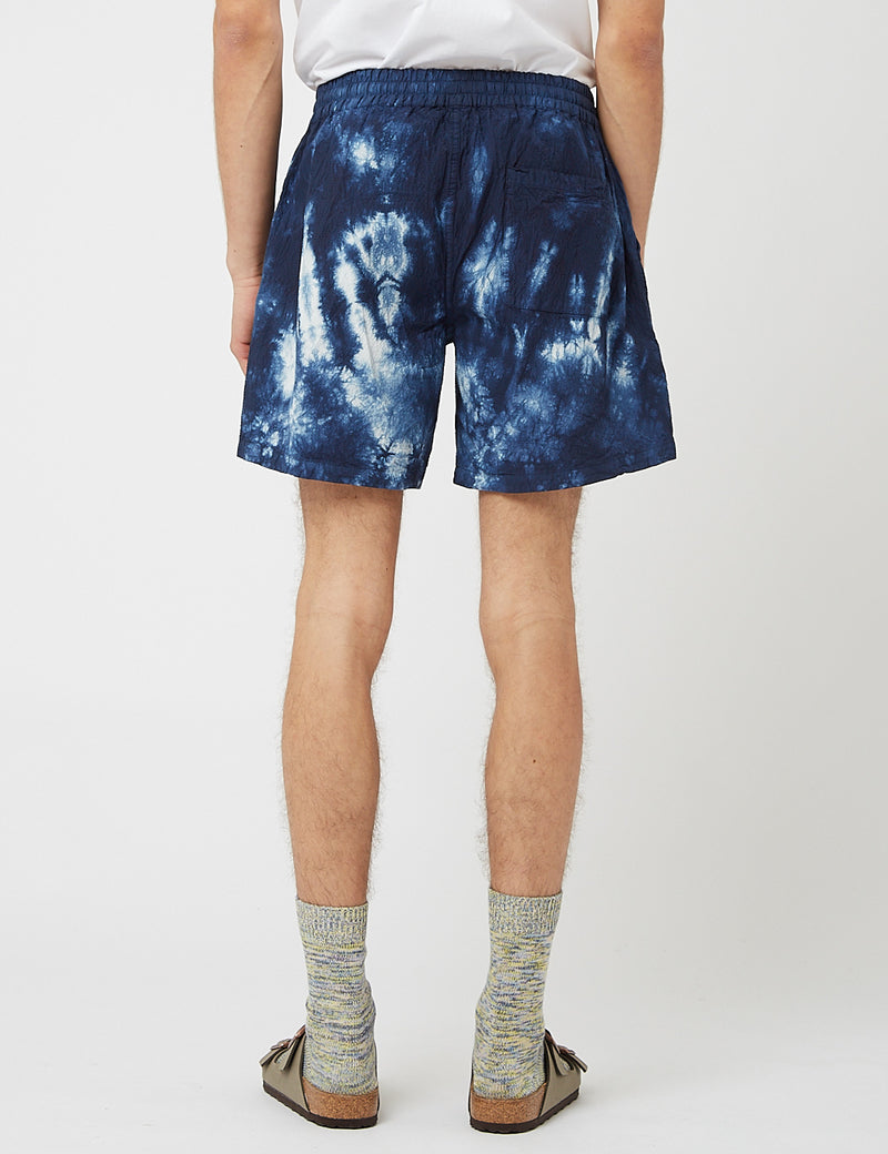 Short Tie Dye Bhode Drawstring (Seersucker) - Bleu Marine