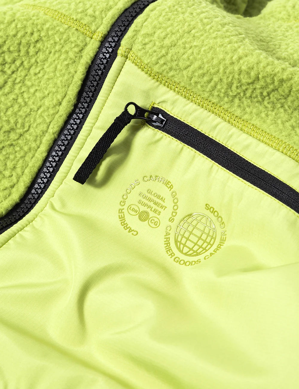 Lime green hotsell fleece jacket