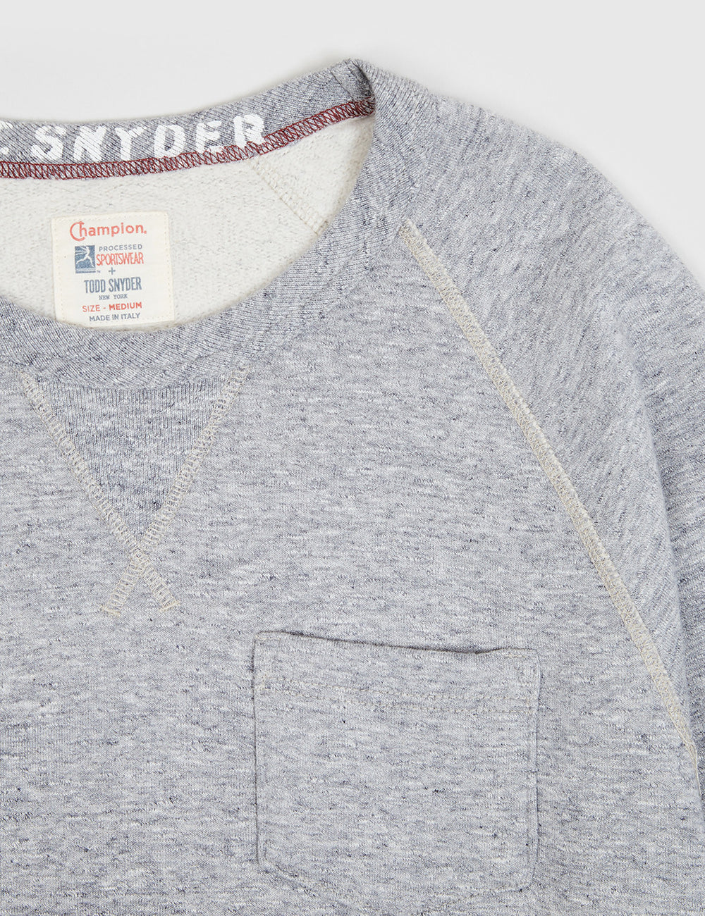 Champion x Todd Snyder Crewneck Sweatshirt - Grey Heather | URBAN