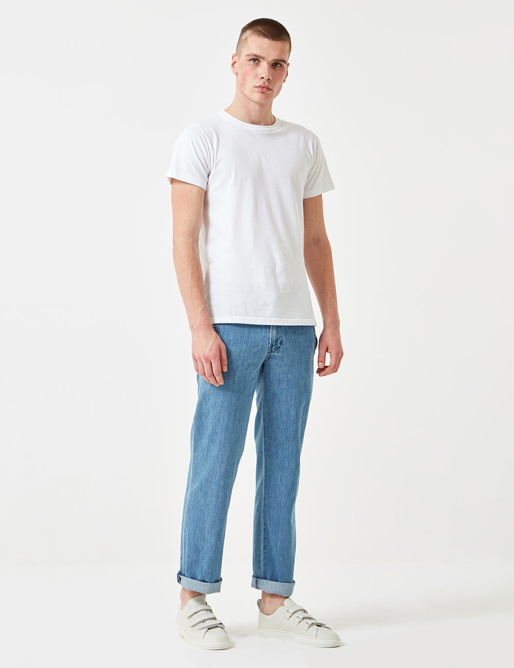 Dickies 873 Denim Work Pant (Slim Straight) - Bleach Wash