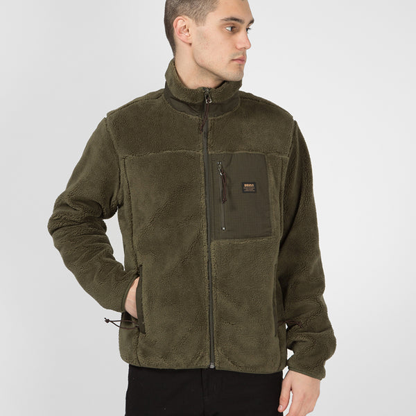 Deus Ex Machina Fletcher Fleece Jacket - Forest Green | URBAN EXCESS.