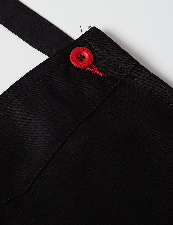 Le Laboureur Cotton Apron - Black