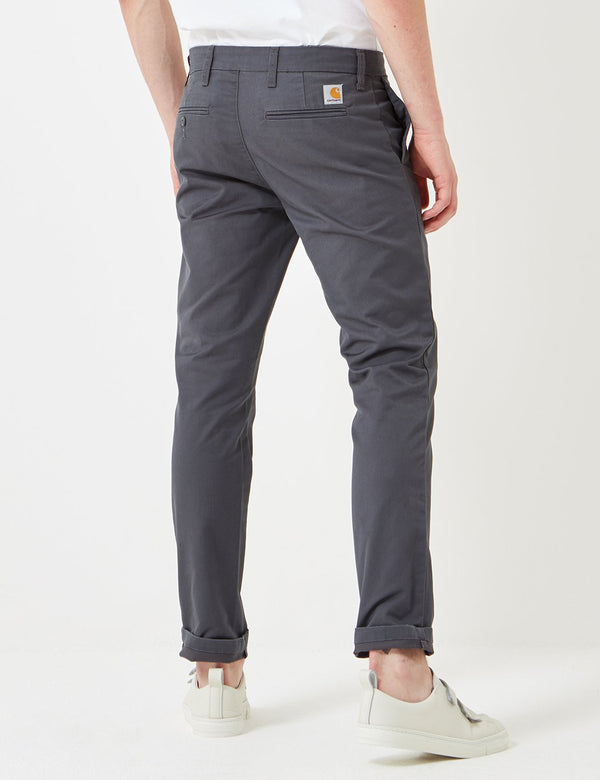 Pantalon Chino Carhartt-WIP Sid (Slim) - Blacksmith Grey