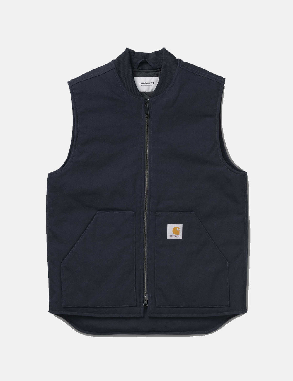 Carhartt-WIP Vest (Organic Canvas) - Dark Navy Blue | URBAN