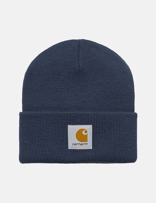 Carhartt-WIPショートウォッチビーニーハット-エンジアンブルー