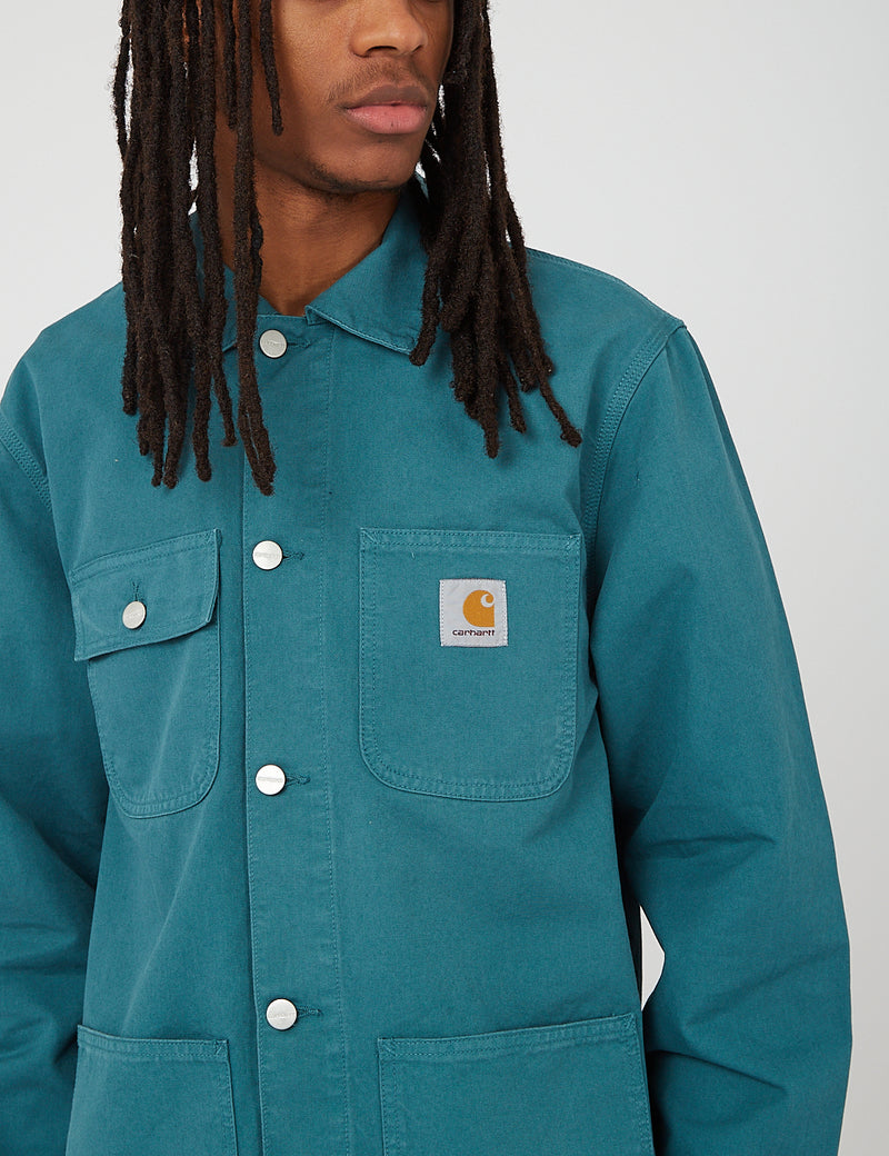 Carhartt WIP Michigan Coat Cotton Newcomb Drill Hydro URBAN EXCESS