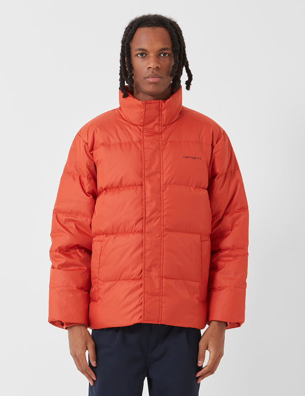 Carhartt-WIP Deming Jacket (Down) - Brick Orange / Black