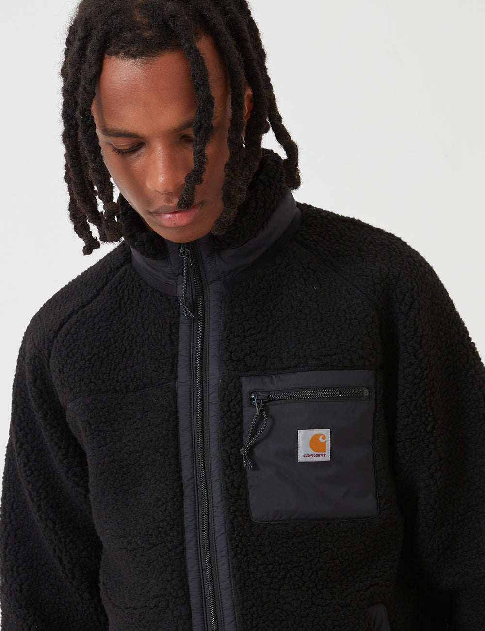 Carhartt-WIP Prentis Liner Fleece Jacket - Black | URBAN EXCESS.