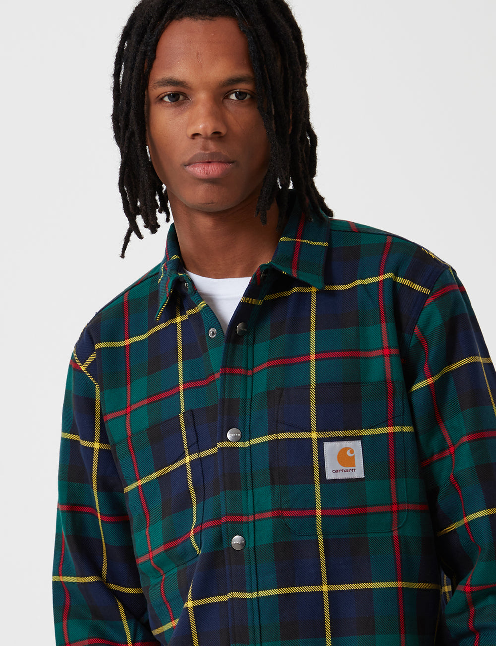 Carhartt-WIP Raynor Shirt Jacket - Raynor Check/Cedar Green