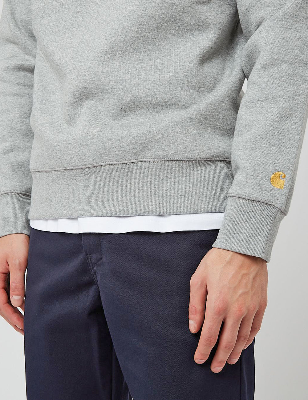 Carhartt WIP Chase Sweatshirt Grey Heather Gold I URBAN EXCESS