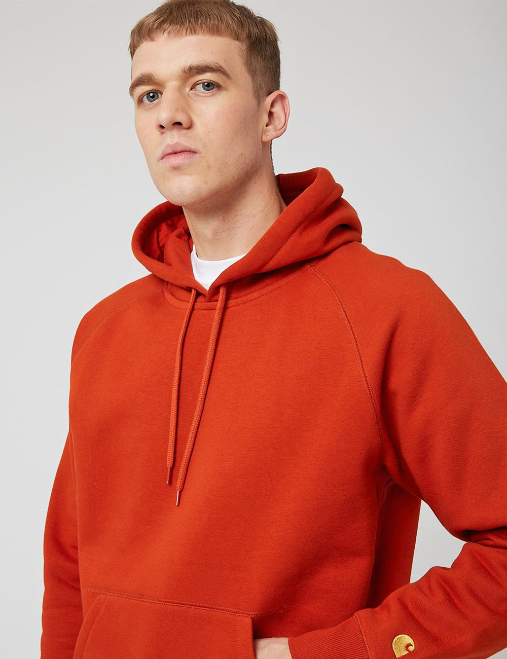 Carhartt-WIP Chase Hooded Sweatshirt - Copperton Orange I URBAN