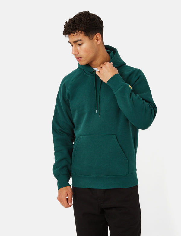 Carhartt-WIP Chase Hooded Sweatshirt - Botanic Green