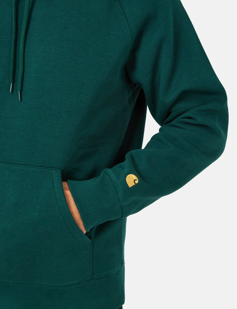 Carhartt-WIP Chase Hooded Sweatshirt - Botanic Green