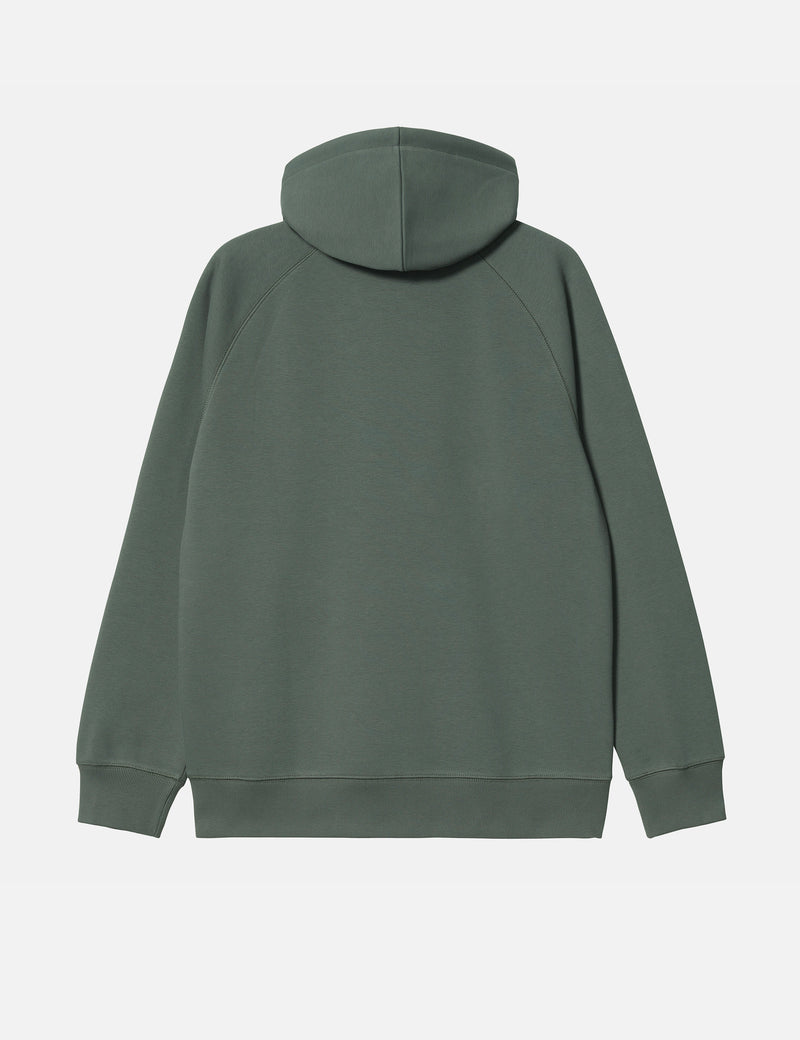 Carhartt-WIP Chase Hooded Sweatshirt - Jura Green/Gold