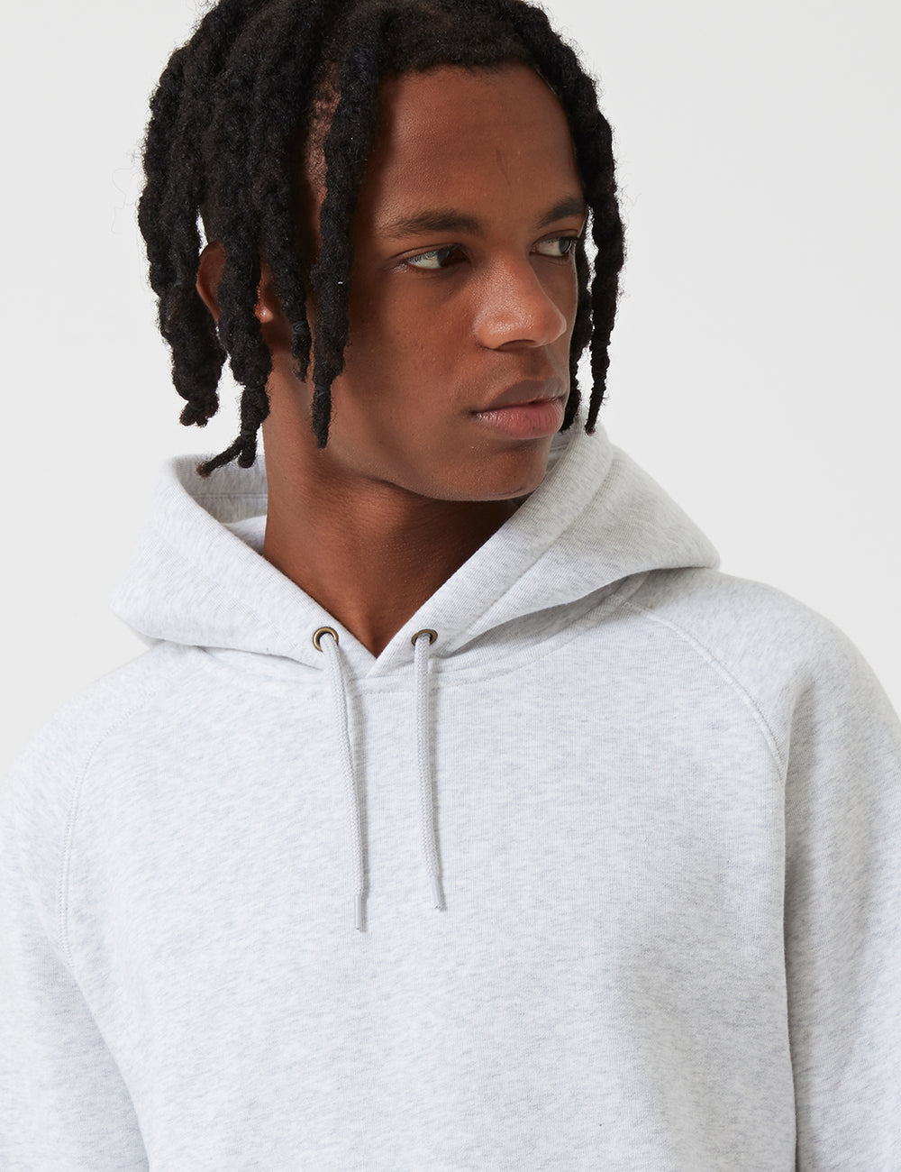 Carhartt Chase Hooded Sweatshirt Ash Heather Grey URBAN EXCESS