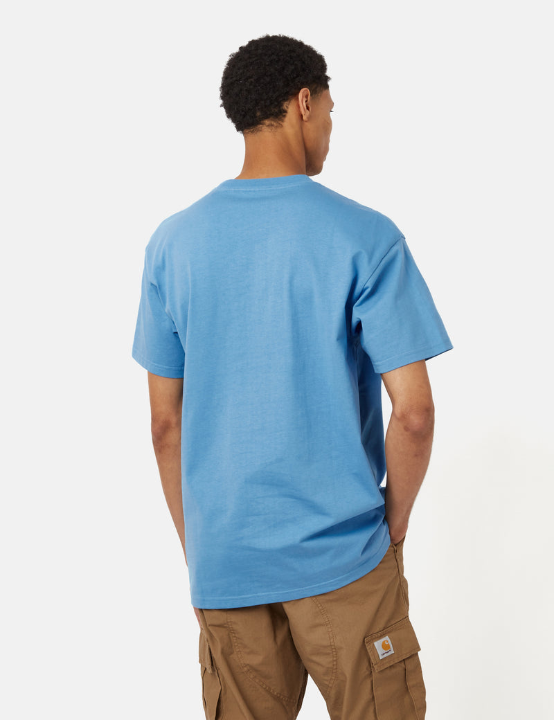 Carhartt-WIP Chase T-Shirt (Loose) - Piscine Blue