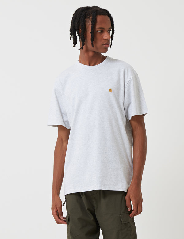 Carhartt-WIP Chase T-Shirt (Loose) - Ash Heather Grey