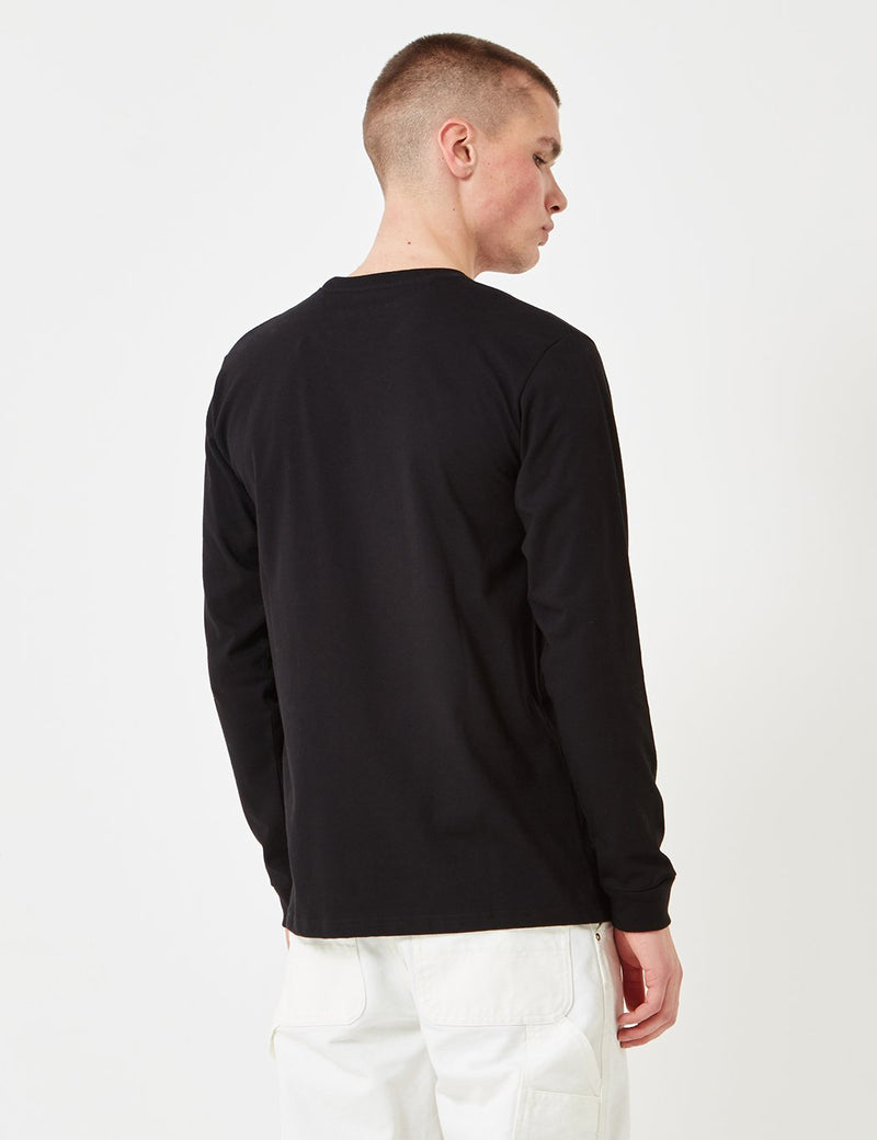 Carhartt-WIP Chase Long Sleeve T-Shirt - Black/Gold