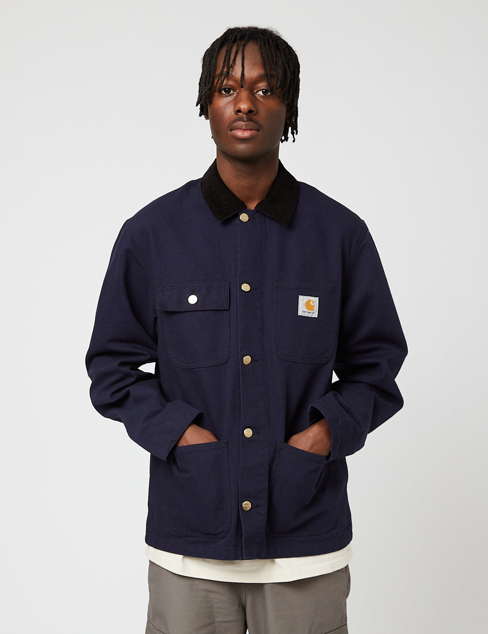 Carhartt-WIP Michigan Coat (Organic Cotton, 12 oz) - Dark Navy