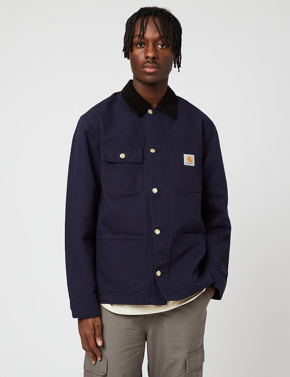 Carhartt michigan shop chore coat navy